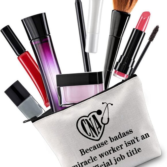 Certified Nursing Assistant Gift CNA Cosmetic Makeup Bag CNA Appreciation Gift Z - Picture 7 of 7